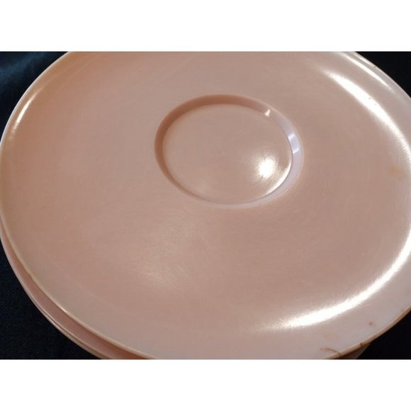 Lucent Dinnerware Vintage Pale Pink Small Plates 6" -SCUFFS,‎ MARKS (9d2) - Picture 6 of 7